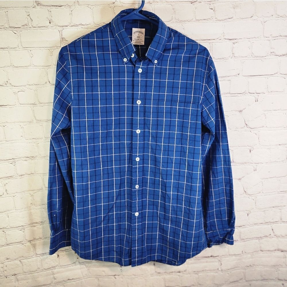Men's Brooks Brothers 1818 "Regent Fit" longsleeve button-down shirt, size Small